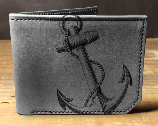 Anchor - Printmaker Leather Wallet