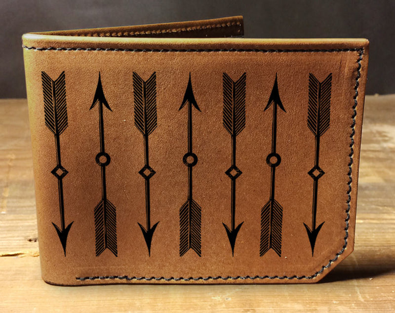 Arrows - Printmaker Leather Wallet