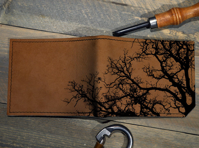 Barren Tree - Printmaker Leather Wallet