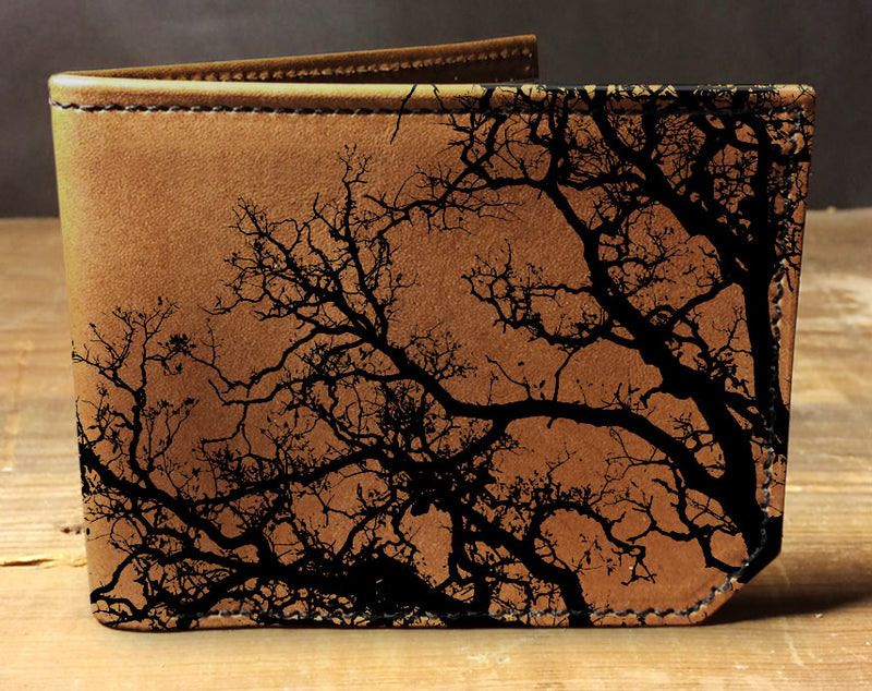 Barren Tree - Printmaker Leather Wallet