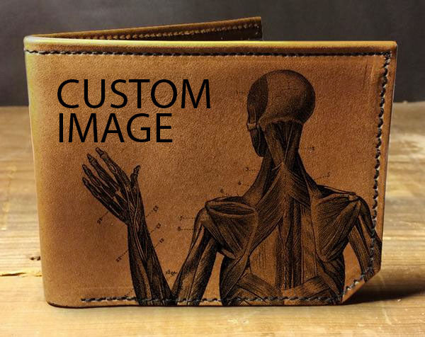 Bomber Wallet with Eagle Engraving