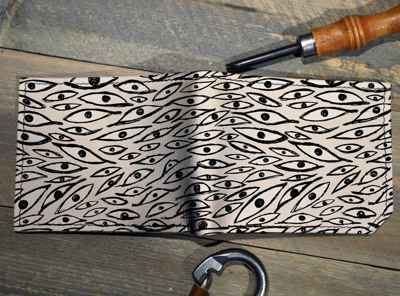 Eyes Pattern - Spectrum Leather Wallet