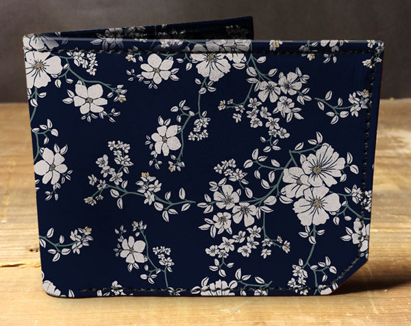 Floral Pattern - Spectrum Leather Wallet