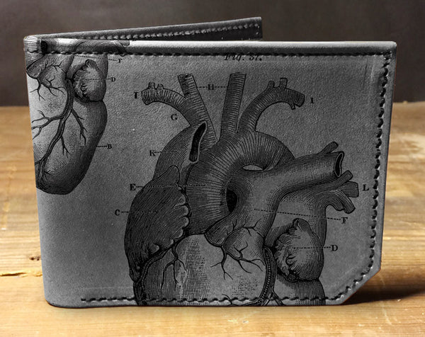 Anatomical Heart - Printmaker Leather Wallet