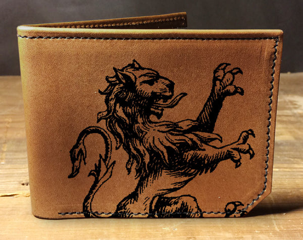 Lion Roar - Printmaker Leather Wallet