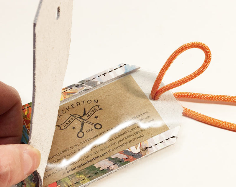 Guitars - Leather Luggage Tag