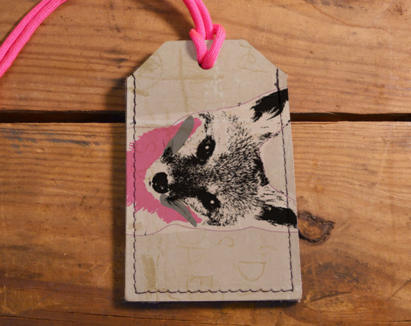 Fox - Leather Luggage Tag