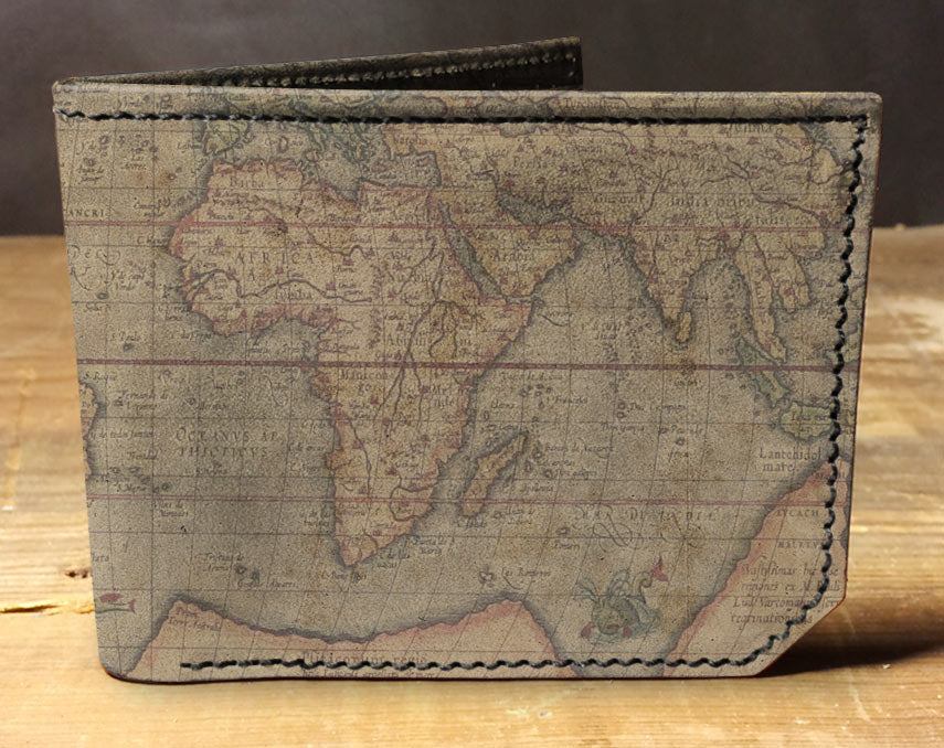 Star Map Front Pocket Wallet, Slim Wallet, Leather Card holder, Bifold  wallet, Mens leather wallet, leather wallet, brown wallet