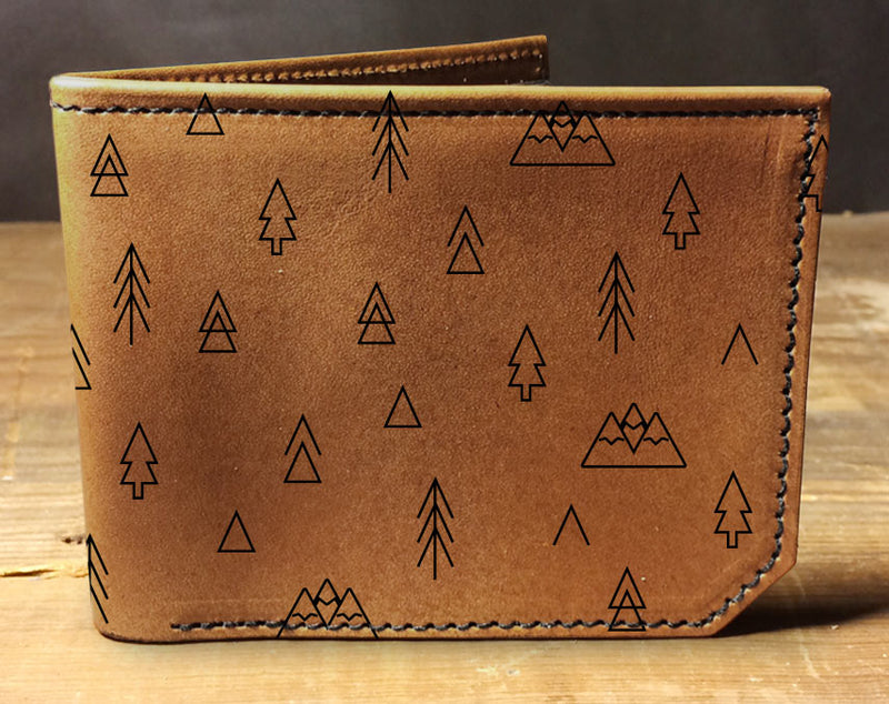 Outdoor Pattern - Printmaker Leather Wallet