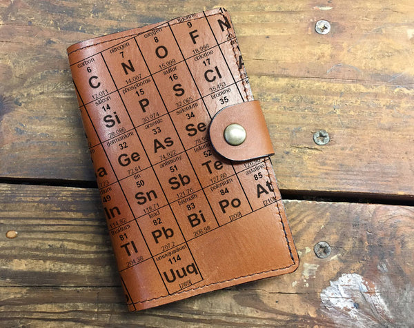 Periodic Table - Leather Journal Cover