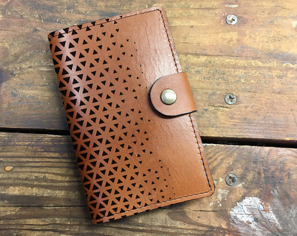 Triangles - Leather Journal Cover