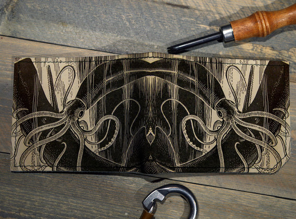 Squid Attack - Spectrum Leather Wallet