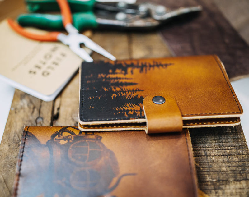Robots - Leather Journal Cover