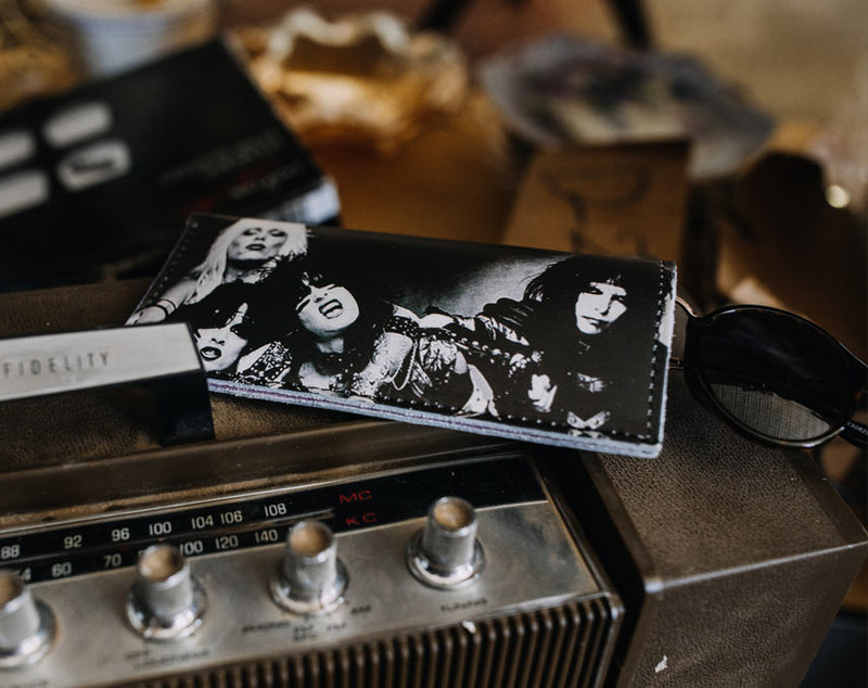 The Crew - Printed Leather Eyeglasses Case