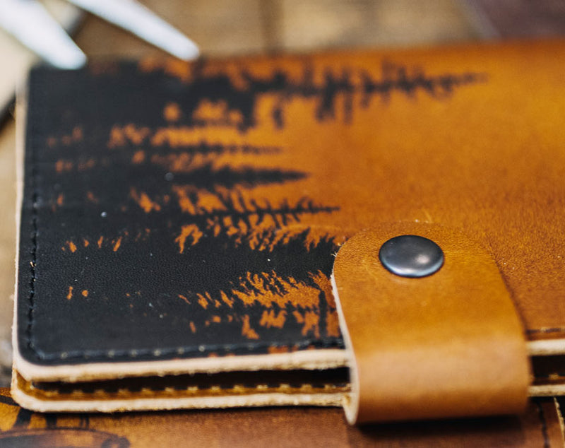 Nature Deer - Leather Journal Cover
